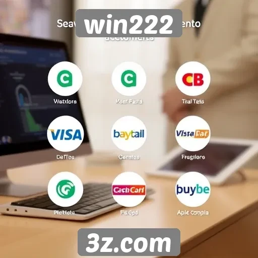 Métodos de pagamento aceitos pelo win222